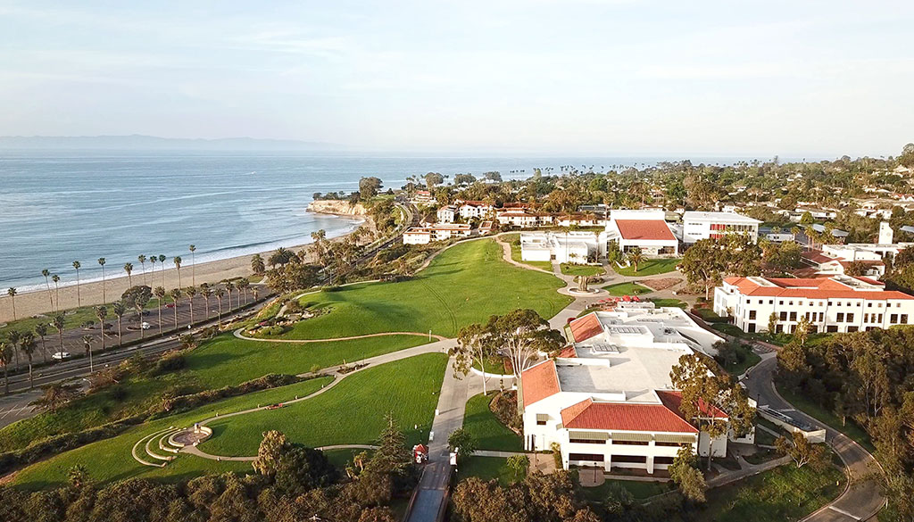 SBCC's west campus overlooks the ocean.