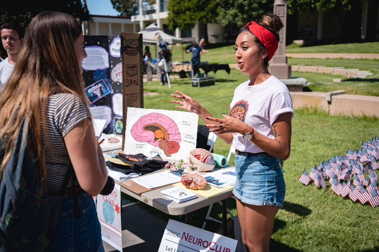 Students at Club Day